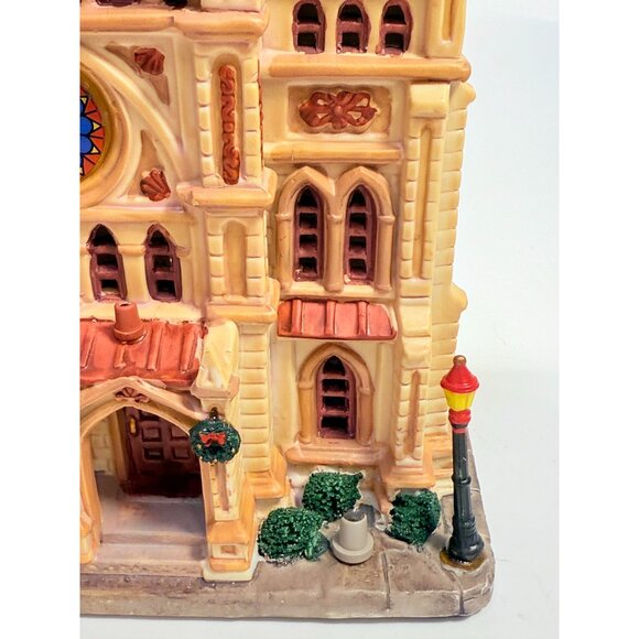 Christmas Village Collectible | Lemax Caddigton All Saints Cathedral Lighted - Picture 11 of 16